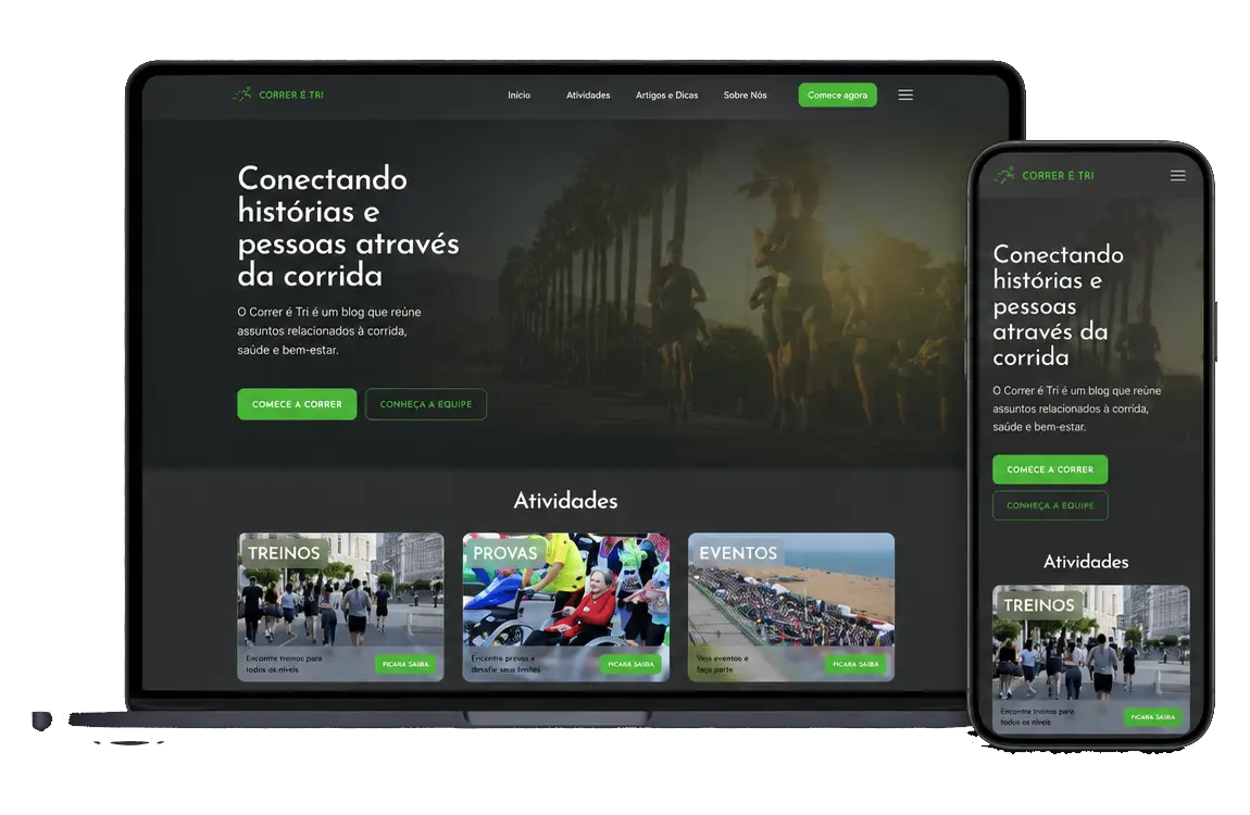 Preview do projeto Correr é Tri